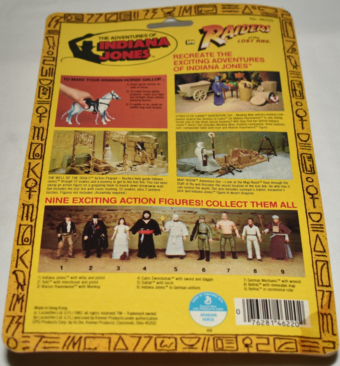 Vintage 1982 Original Kenner Rotla Indiana Jones Arabian Horse Action Figure NIP