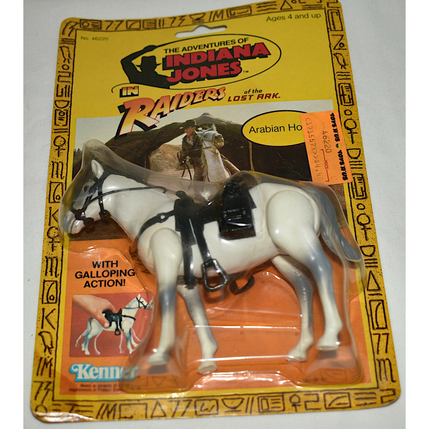 Vintage 1982 Original Kenner Rotla Indiana Jones Arabian Horse Action Figure NIP