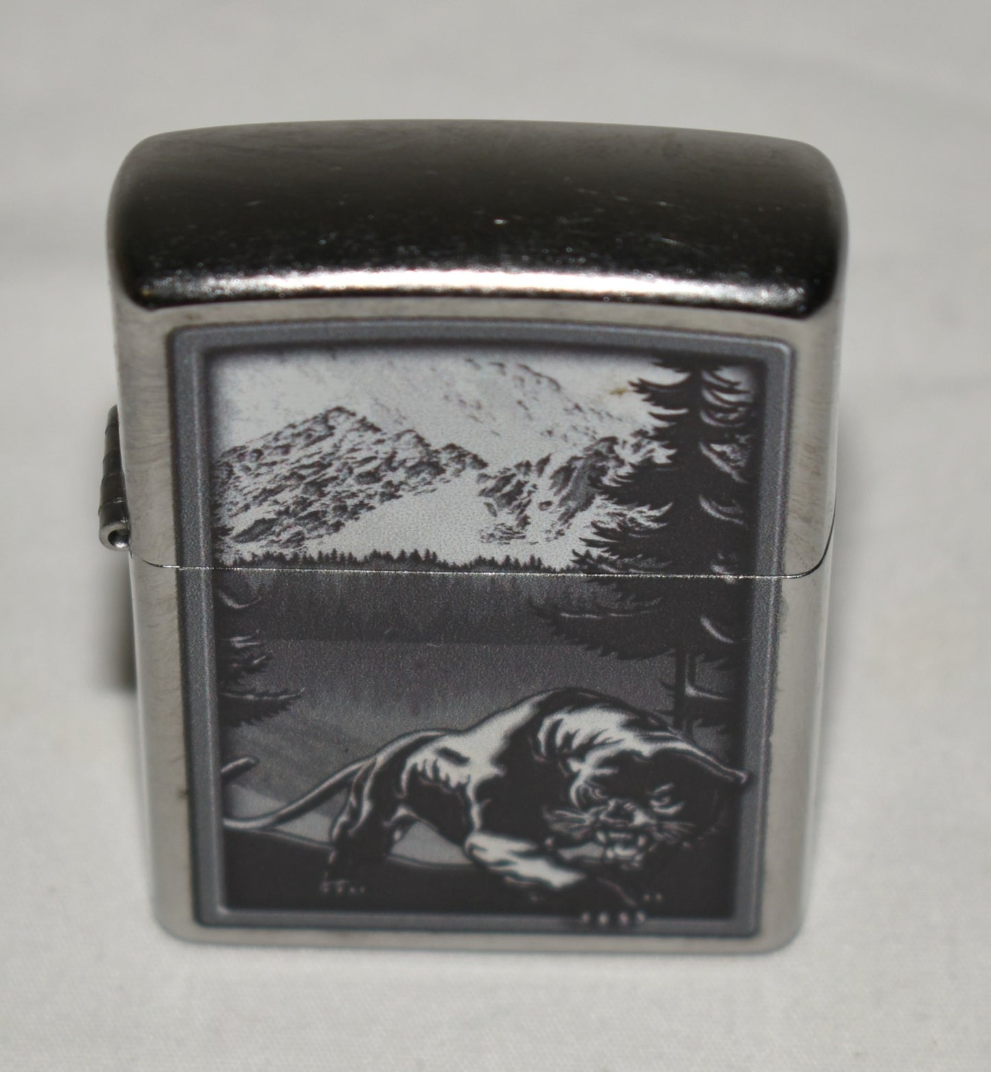 Genuine Zippo Mountain Lion Lighter Model #48381 Unused Condition Never Lit
