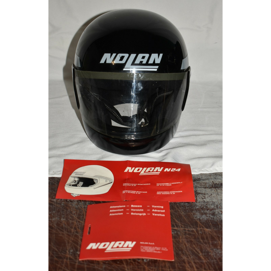 Vintage Nolan N24 Motorcycle Helmet Full Face 1984