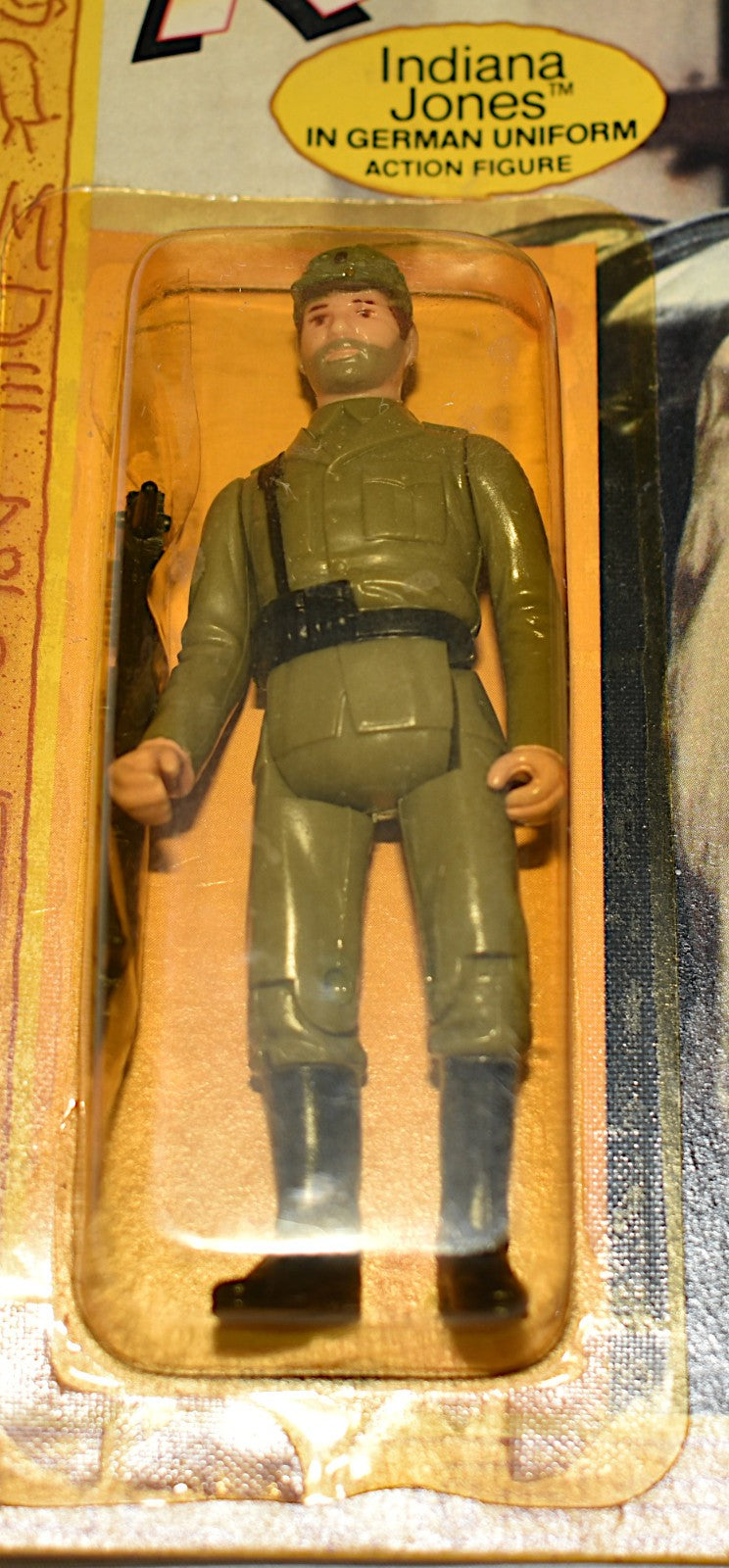 Vintage 1982 Original Kenner Rotla Indiana Jones In German Uniform Action Figure NIP