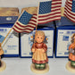 Hummel Collection Special Edition w/ American Flag Backstamp 6pc Boxed Set New