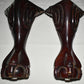4 Vintage Furniture Legs Ball & Claw Foot Mahogany Stained Table Chair Sofa Legs