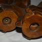 4 Vintage Furniture Legs Ball & Claw Foot Walnut Stained Table Chair Sofa Legs