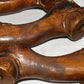 4 Vintage Furniture Legs Ball & Claw Foot Walnut Stained Table Chair Sofa Legs