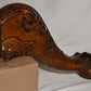 4 Vintage Furniture Legs Ball & Claw Foot Walnut Stained Table Chair Sofa Legs