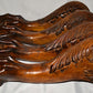 4 Vintage Furniture Legs Ball & Claw Foot Walnut Stained Table Chair Sofa Legs