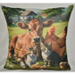 Accent Throw Pillows Farm Animals Pillow Slip Cover 18" x 18" New **cover Only**