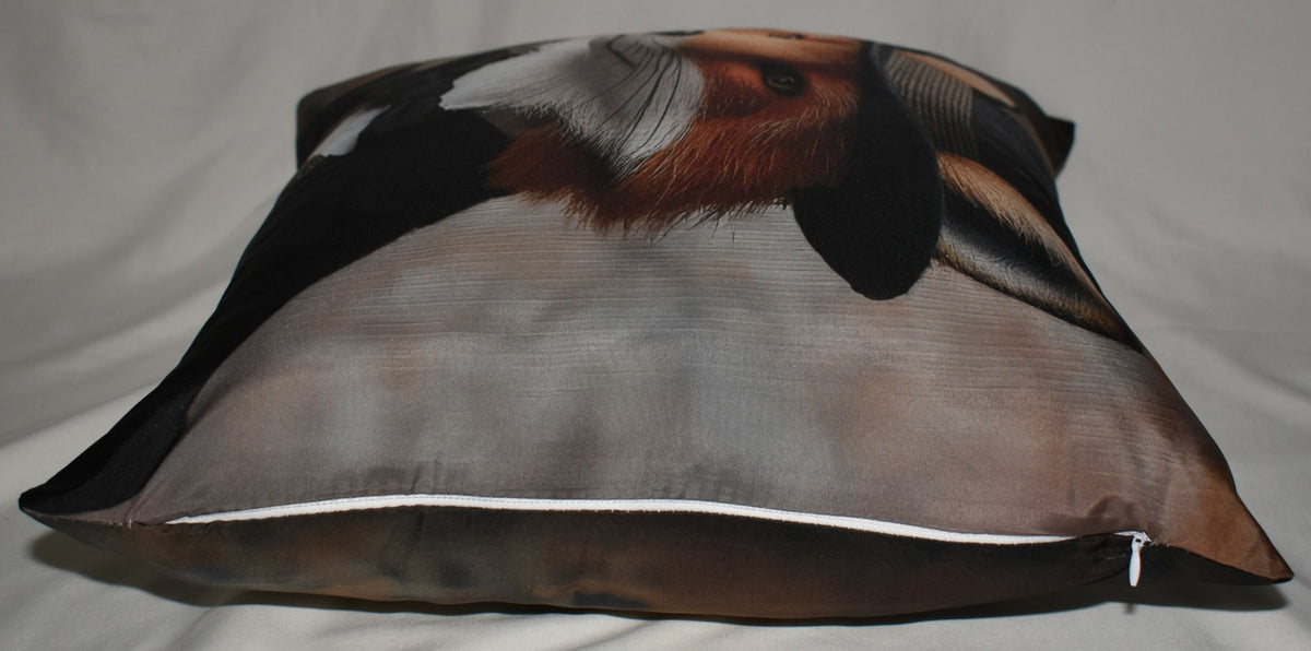 Accent Throw Pillows Fox in Suit Pillow Slip Cover 18" x 18" New **cover Only**