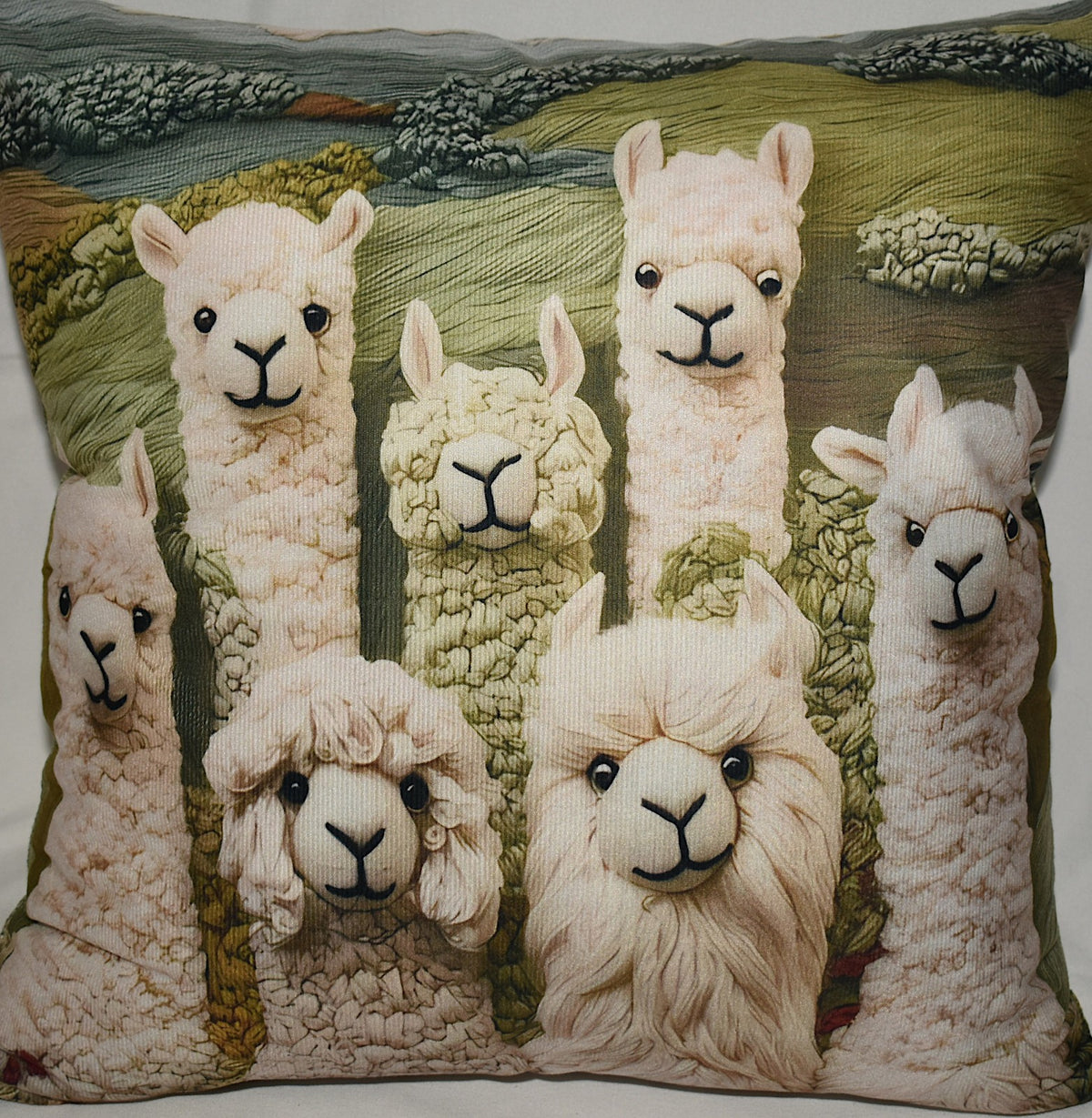 Accent Throw Pillows Alpacas Pillow Slip Cover 18" x 18" New **cover Only**