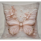 Accent Throw Pillows Butterfly Pillow Slip Cover 18" x 18" New **cover Only**