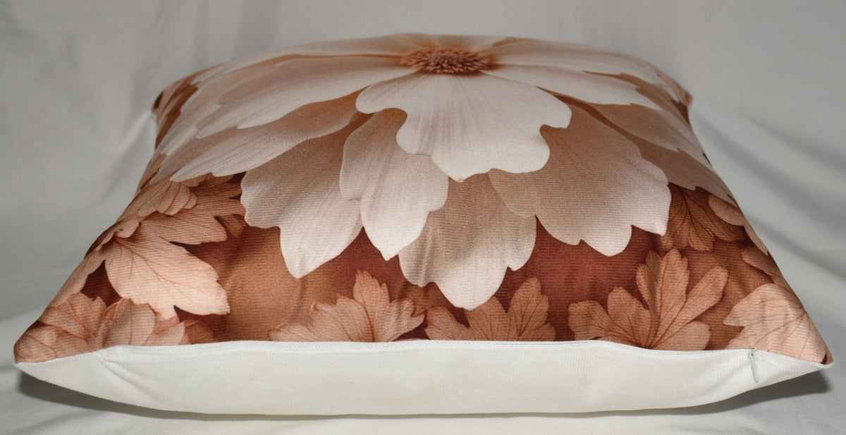Accent Throw Pillows Floral & Leaf Pillow Slip Cover 18" x 18" New *cover Only*