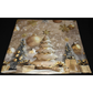 Christmas Pillow Slip Cover 18x18 Gold White Xmas Trees & Gifts Pillow Cover