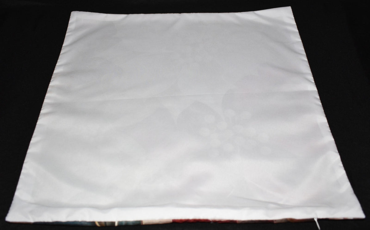 Christmas Pillow Slip Covers 18x18 Ivory Red Gold Large Poinsettias Pillow Slips