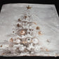 Christmas Pillow Slip Covers 18x18 Gold Ivory Taupe Xmas Wreath Tree Ornaments