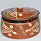 Vintage Mexican Tlaquepaque Pottery Large Redware Lidded Bean Pot Stamped Mexico