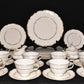 Royal Doulton English Fine Bone China Richelieu H4957 / 42pc Dinnerware Set