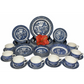 Vintage Churchill Blue Willow Earthenware 48pc Dinnerware Set Blue & White Dishes