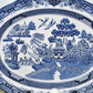 Vintage Churchill Blue Willow Transferware China Tea Set with Large Tray 12pcs