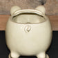 Vintage OMC Japan Porcelain Pig Planter 10" Swine Planter Jardiniere Open Canister