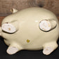 Vintage OMC Japan Porcelain Pig Planter 10" Swine Planter Jardiniere Open Canister