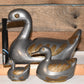 Vintage Hong Kong Duck Trinket Boxes Pewter with Brass Overlay Set of 3 Metal Boxes