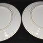 Antique Nippon Porcelain Dinner Plates 10.5" Hand Painted Floral Plates Set of 2