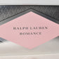 Ralph Lauren Romance Me 3pc Boxed Gift Set Cosmetic Bag/Wristlet Parfum & Lotion