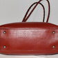 Patricia Nash Lg Shoulder Bag Ochre Red Genuine Leather Designer Handbag Purse