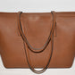 Michael Kors Camel Leather Shoulder Bag Handbag Purse Extra Large Brand New
