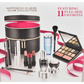 Lancome 12pc Cosmetics Set Zippered Case Serum Lipstick EyeShadow Blush Mascara