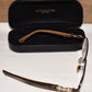 Coach Logo Eyeglass Frames Case #9187 Satin Brown/Dark Tortoise Gold 51-17-135