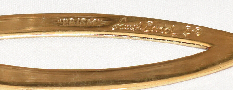 Vintage Laurel Burch Prism 2.75" Multicolor Dangle Earrings 14K Gold Plated Brass