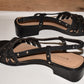 Karen Scott Aston Black Strappy Sandals Sz 9M Low Heel Sling Back Sandals Shoes