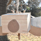 Wood & Galvanized Metal Birdhouse Handpainted Dragonfly Hanging Birdhouse New