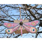 Wood & Galvanized Metal Birdhouse Handpainted Dragonfly Hanging Birdhouse New