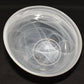 Pair Vintage Art Glass Bowls White Swirl Angle Bowl Decorative 7" Angled Glass Bowls