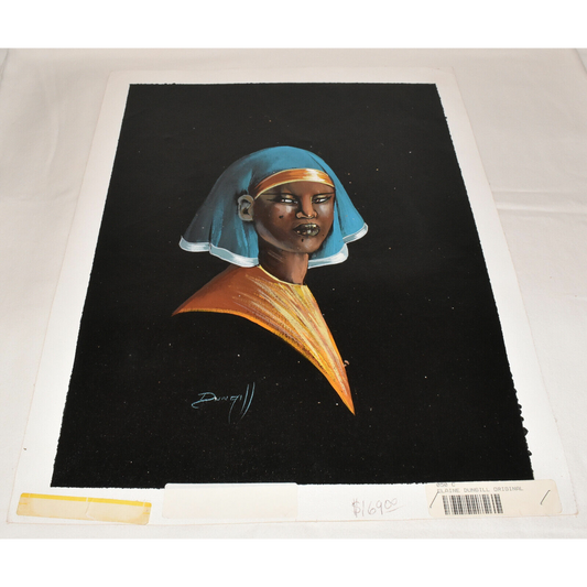 African American Painting Genuine Lithograph on Canvas Elaine Dungill Original