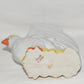 Vintage Chicken Planter White Porcelain Miniature Chicken Plant Pot HandPaintd Japan