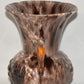 Vintage Jasba Keramik Pottery Vase Brown 10" Drip Glaze Double Handled Vase Germany