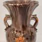 Vintage Jasba Keramik Pottery Vase Brown 10" Drip Glaze Double Handled Vase Germany