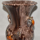 Vintage Jasba Keramik Pottery Vase Brown 10" Drip Glaze Double Handled Vase Germany