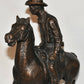 Vintage Western Cowboy Bronze Horse & Rider Sculpture c.1969 Austin Productions Inc