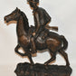 Vintage Western Cowboy Bronze Horse & Rider Sculpture c.1969 Austin Productions Inc