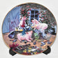 Vintage Danbury Mint 8" Collectible Pig Plates Pigs In Bloom Series 6pc Set