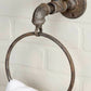 Spigot Towel Ring Towel Holder Wall Mount Cast Iron Farmhouse Rustic Industrial