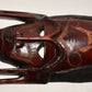 Vintage African Tribal Mask Sculpture Hand Carved Wooden Mask Wall Hanging Kenya