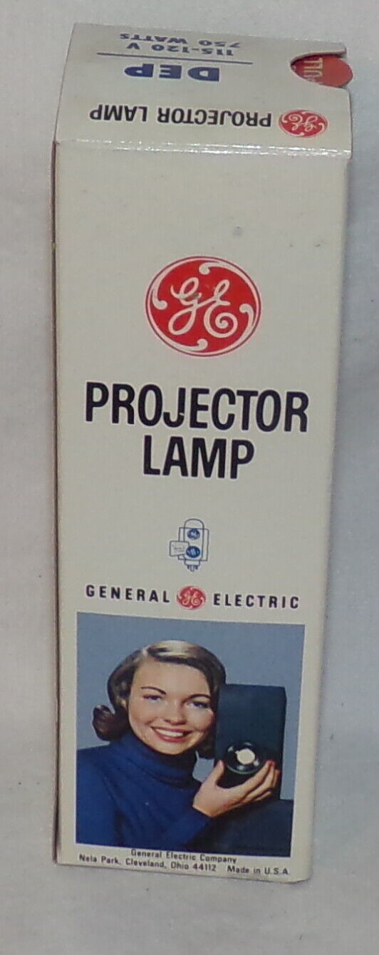 GE Projector Lamp Bulb DEP 750W 120V Made in USA New Old Stock