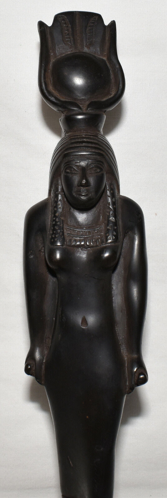 Vintage Egyptian Goddess Hathor Sculpture Statue Goddess of Fertility Sky Women Love