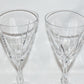 Vintage Pair Gorham Large Crystal Goblets Drinking Glasses Wine Goblets Germany